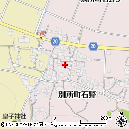 兵庫県三木市別所町石野878周辺の地図