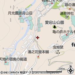 兵庫県神戸市北区有馬町959周辺の地図