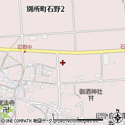 兵庫県三木市別所町石野656周辺の地図