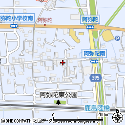 兵庫県高砂市阿弥陀町阿弥陀1258周辺の地図