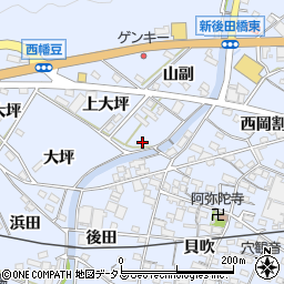 愛知県西尾市西幡豆町上大坪59周辺の地図