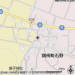 兵庫県三木市別所町石野907周辺の地図