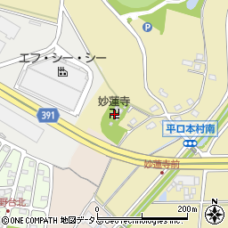妙蓮寺周辺の地図