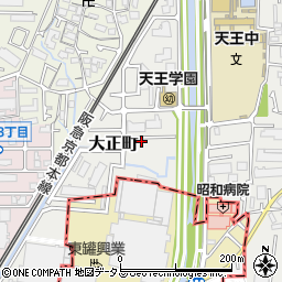 大阪府茨木市大正町周辺の地図