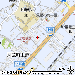 ローヤル化成河芸配送センター周辺の地図