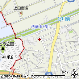 兵庫県加古川市西神吉町岸790-55周辺の地図