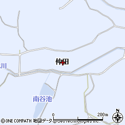 愛知県知多郡美浜町時志仲田周辺の地図