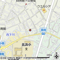 静岡県浜松市浜名区西美薗261周辺の地図