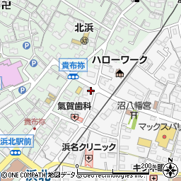 静岡県浜松市浜名区沼266-7周辺の地図