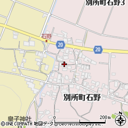 兵庫県三木市別所町石野905周辺の地図