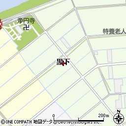 愛知県豊橋市大村町黒下周辺の地図