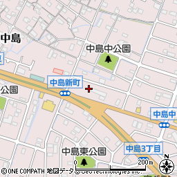 兵庫県姫路市飾磨区中島2丁目17周辺の地図