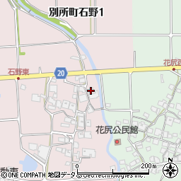 兵庫県三木市別所町石野480周辺の地図