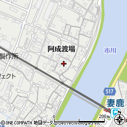 兵庫県姫路市飾磨区阿成渡場1022-4周辺の地図
