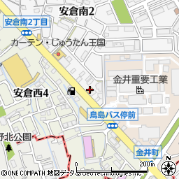 ローソン宝塚安倉南二丁目店周辺の地図