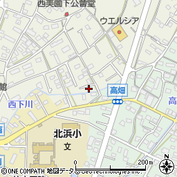 静岡県浜松市浜名区西美薗263周辺の地図