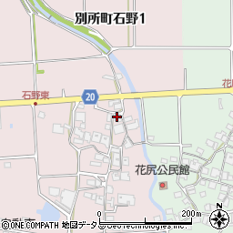 兵庫県三木市別所町石野484周辺の地図