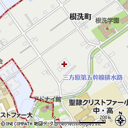 静岡県浜松市中央区根洗町645周辺の地図