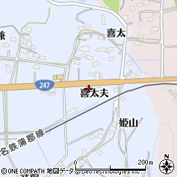 愛知県西尾市吉良町乙川喜太夫26周辺の地図
