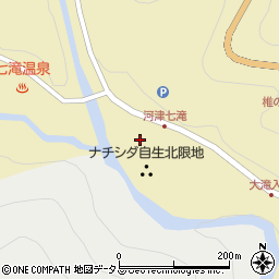 七滝温泉ホテル周辺の地図