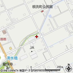 静岡県浜松市中央区根洗町1117周辺の地図