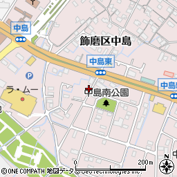 兵庫県姫路市飾磨区中島573周辺の地図