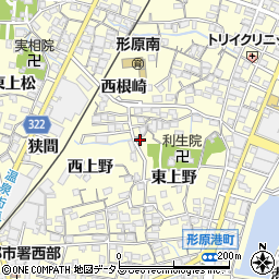 愛知県蒲郡市形原町東上野17-5周辺の地図