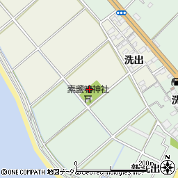 新田集会場周辺の地図