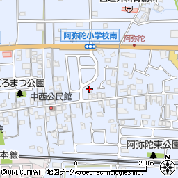 兵庫県高砂市阿弥陀町阿弥陀1106周辺の地図