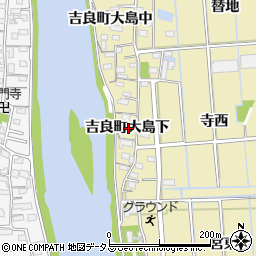 愛知県西尾市吉良町大島下周辺の地図