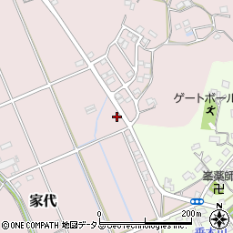 静岡県掛川市家代239周辺の地図