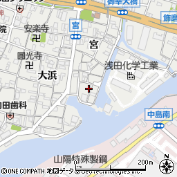 兵庫県姫路市飾磨区宮103周辺の地図