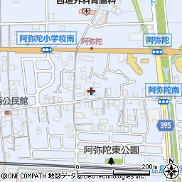 兵庫県高砂市阿弥陀町阿弥陀1231周辺の地図