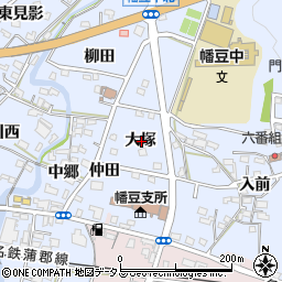 愛知県西尾市西幡豆町大塚周辺の地図