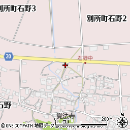 兵庫県三木市別所町石野749周辺の地図