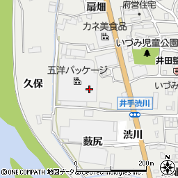京都府綴喜郡井手町井手中川周辺の地図