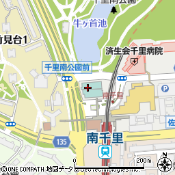 虹薬局南千里店周辺の地図