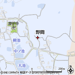 三重県伊賀市野間周辺の地図