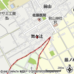 愛知県豊川市伊奈町舞々辻周辺の地図