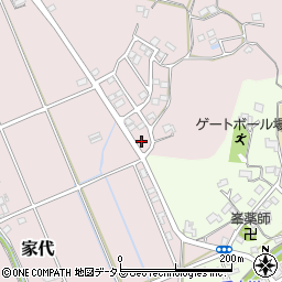 静岡県掛川市家代263周辺の地図