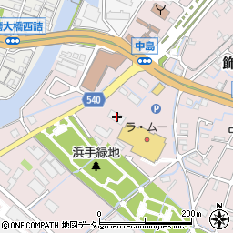 兵庫県姫路市飾磨区中島1177周辺の地図