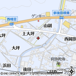 愛知県西尾市西幡豆町上大坪66周辺の地図