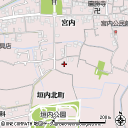 兵庫県姫路市網干区宮内113周辺の地図