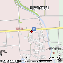 兵庫県三木市別所町石野473周辺の地図