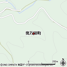 岡山県高梁市奥万田町周辺の地図