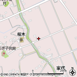 静岡県掛川市家代424周辺の地図