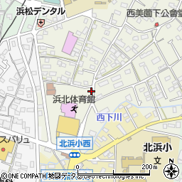 静岡県浜松市浜名区西美薗69周辺の地図