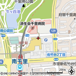 プレンティ　阪急南千里店周辺の地図