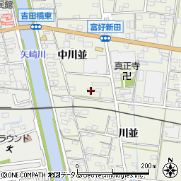 愛知県西尾市吉良町富好新田中川並23周辺の地図