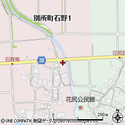 兵庫県三木市別所町石野478周辺の地図